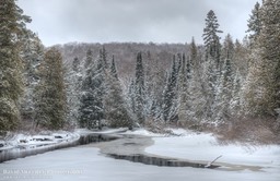 Black River In Winter
